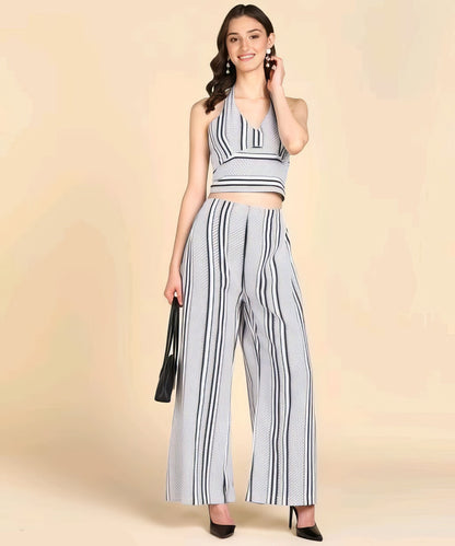 Black and White Plazzo Set