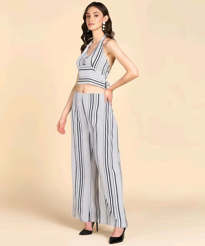 Black and White Plazzo Set