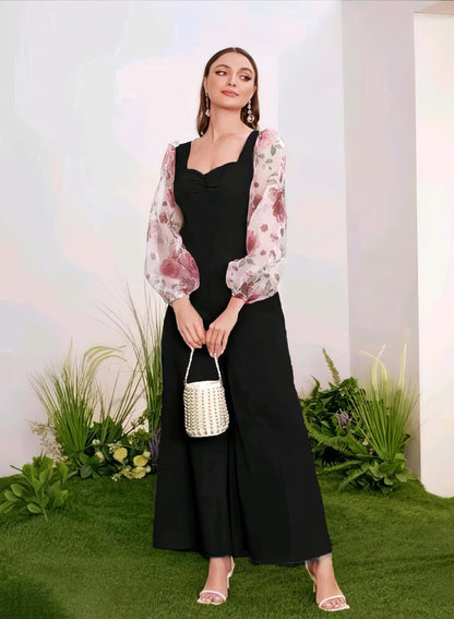 Puff Sleeves Fancy Jumpsuit