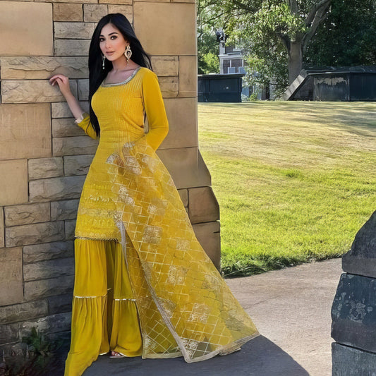 Trendy Kurti Sharara Set