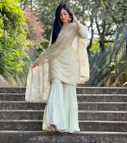 Trendy Kurti Sharara Set