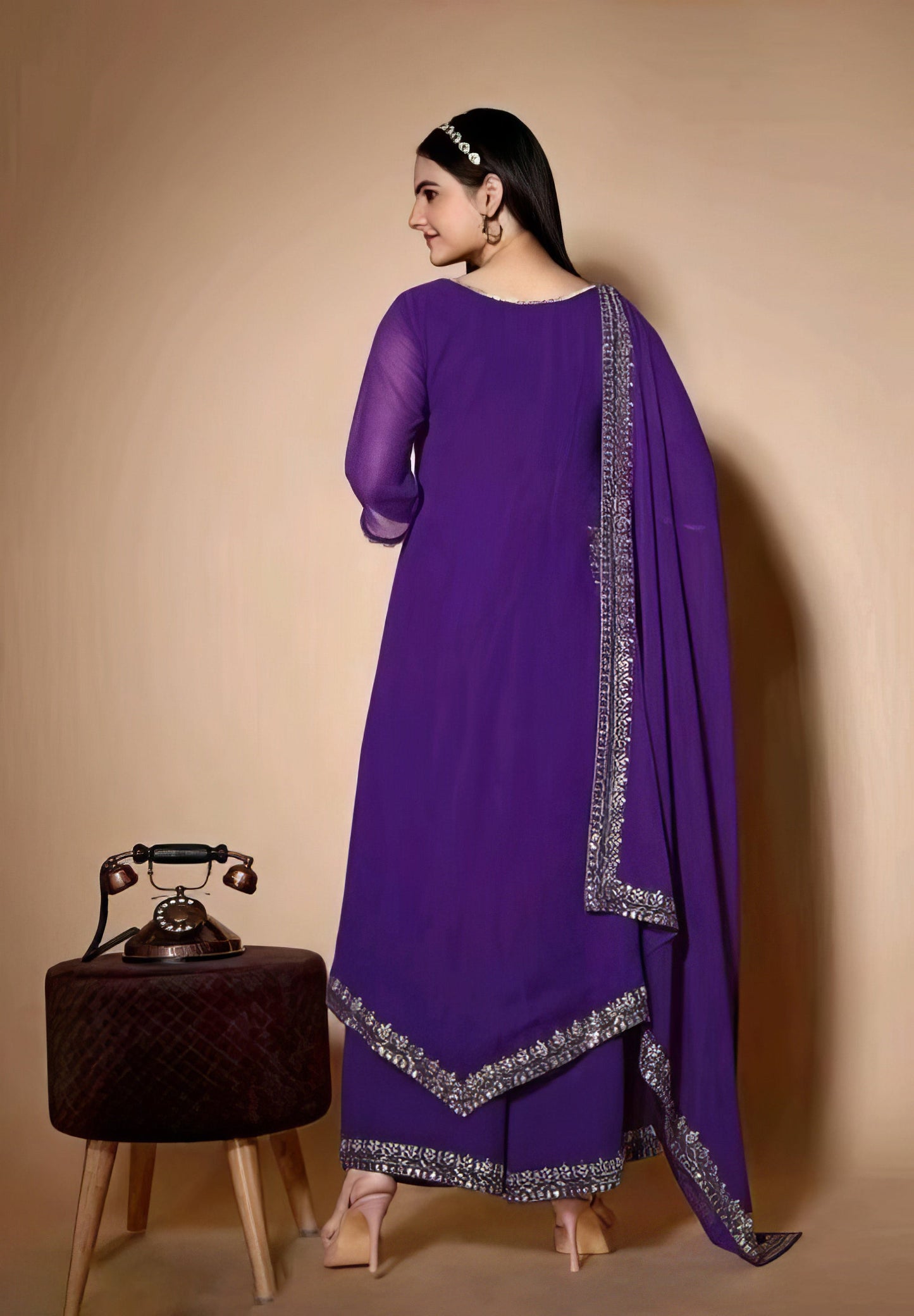 Purple Kurta Suit