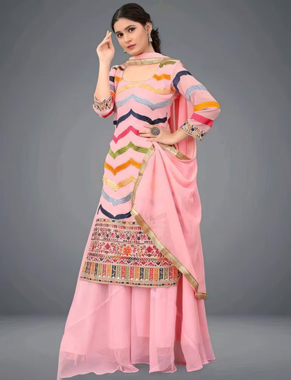 Designer Kurti Sharara Set