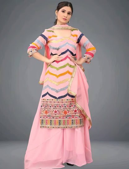 Designer Kurti Sharara Set