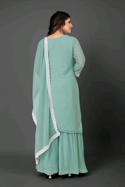 Georgette Kurta Plazzo Set