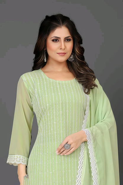 Georgette Kurta Plazzo Set