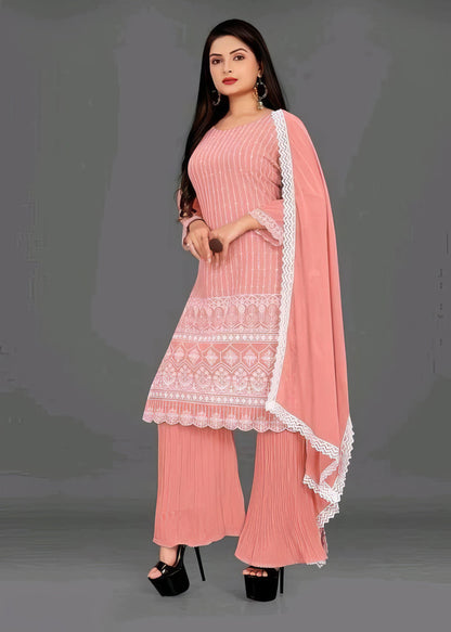Georgette Kurta Plazzo Set