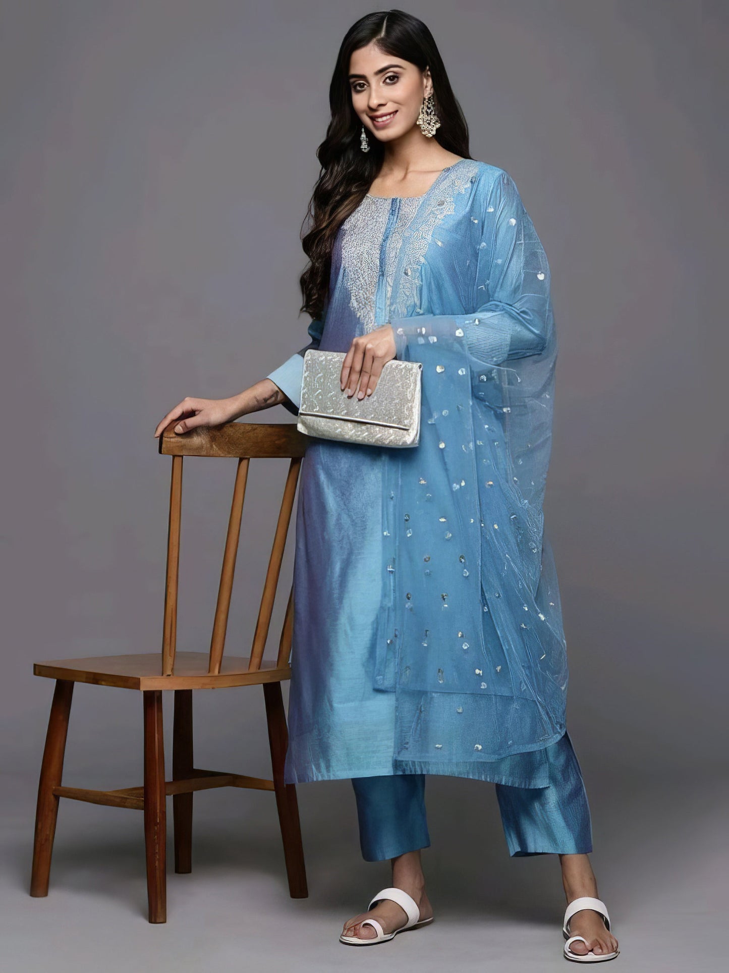 Women Kurta Pant Duppatta Set