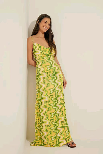 Backless Light Green One Piece Bodycon