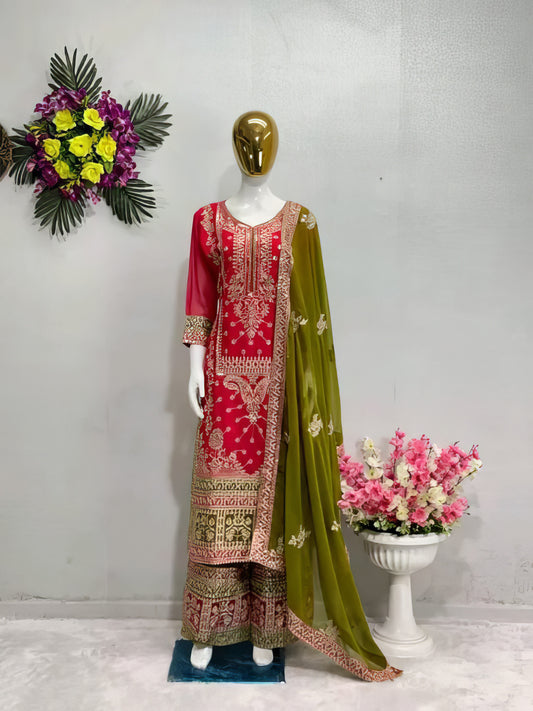 Designer Plazzo Pant Suit