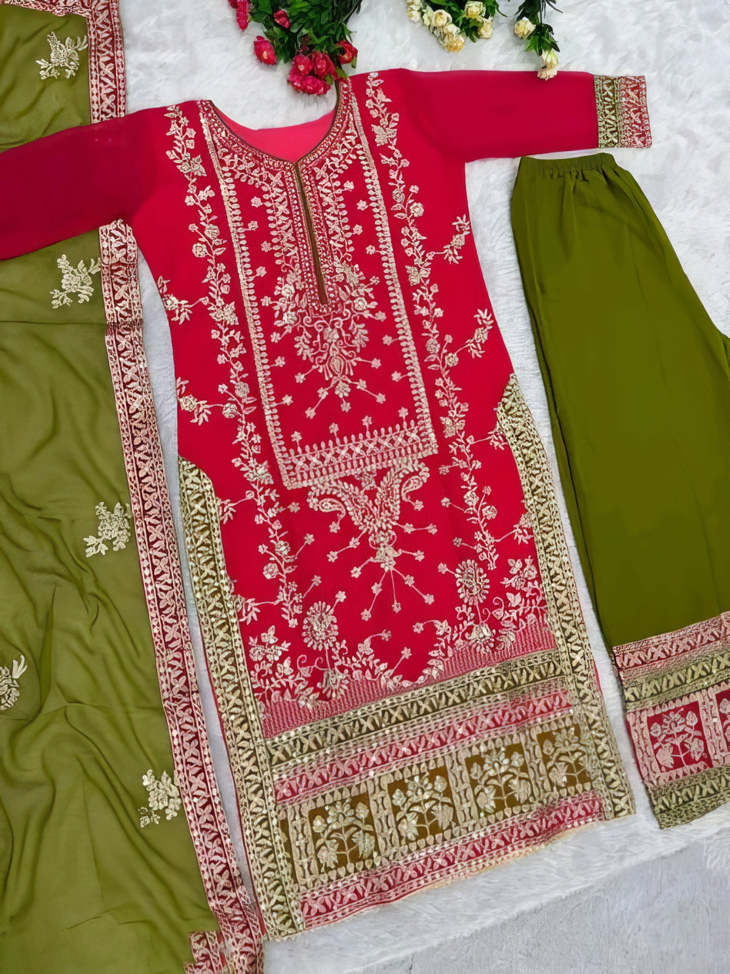 Designer Plazzo Pant Suit