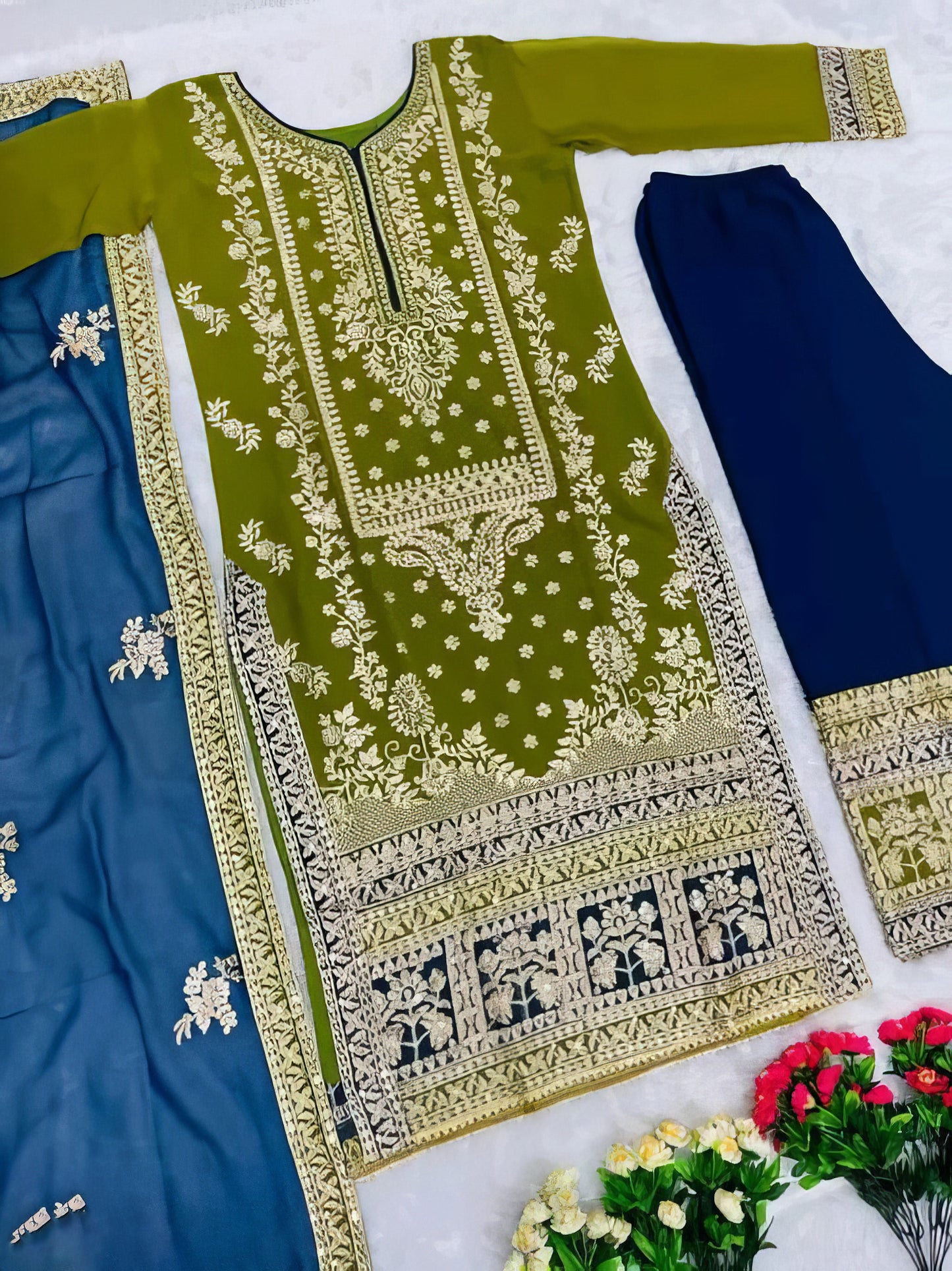 Designer Plazzo Pant Suit
