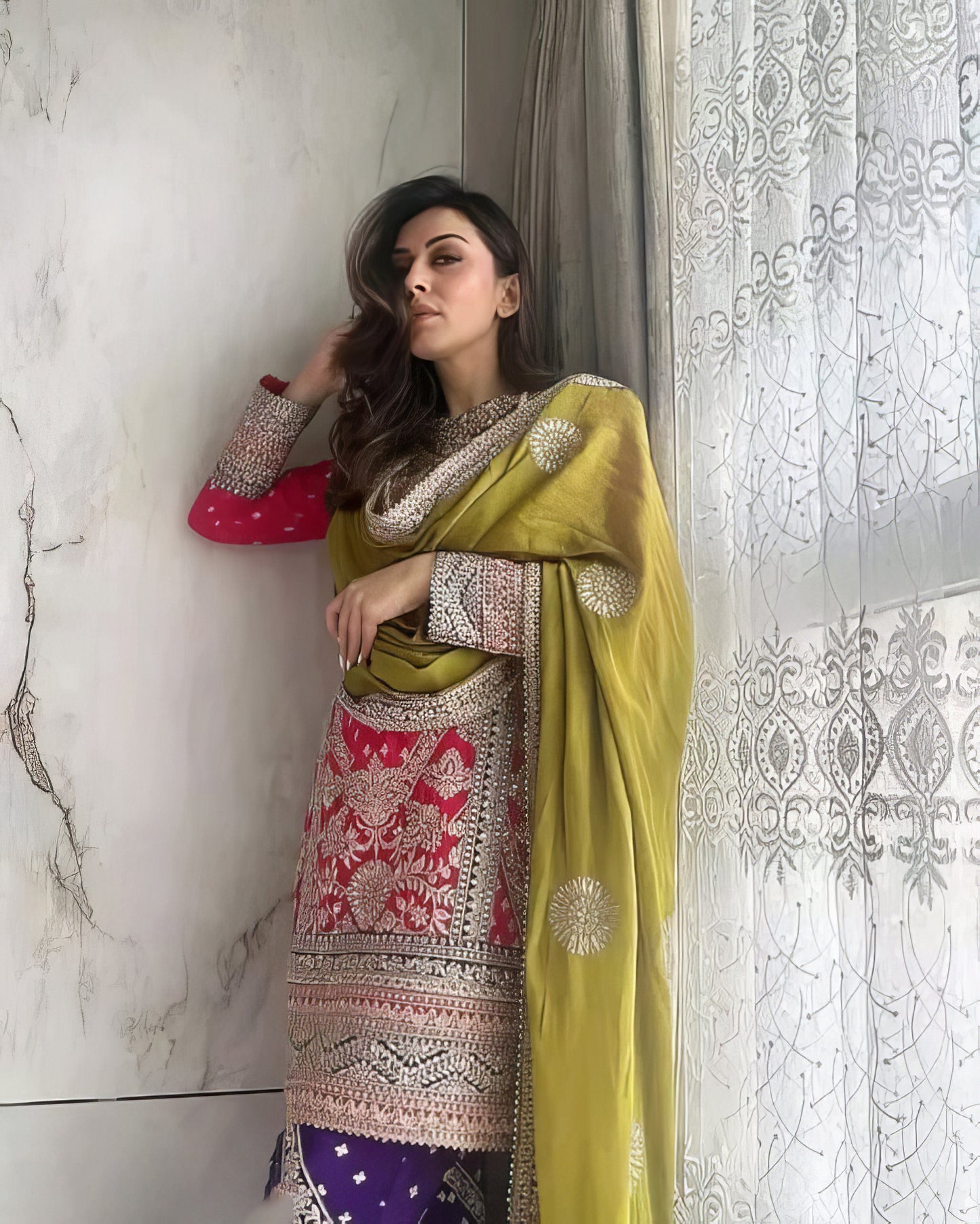 Embroidered Party Wear Suit Set