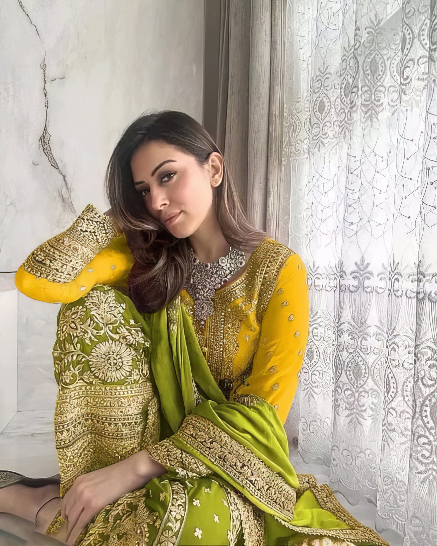 Embroidered Party Wear Suit Set