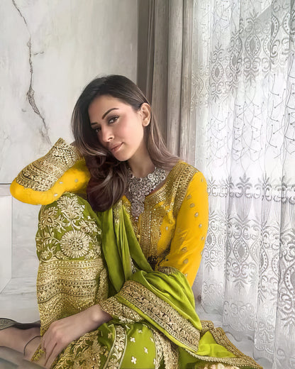 Embroidered Party Wear Suit Set