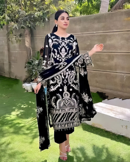 Designer Suit Set With Heavy Embroidery