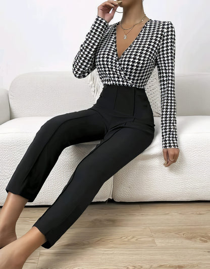 V-neck Formal Jumpsuit