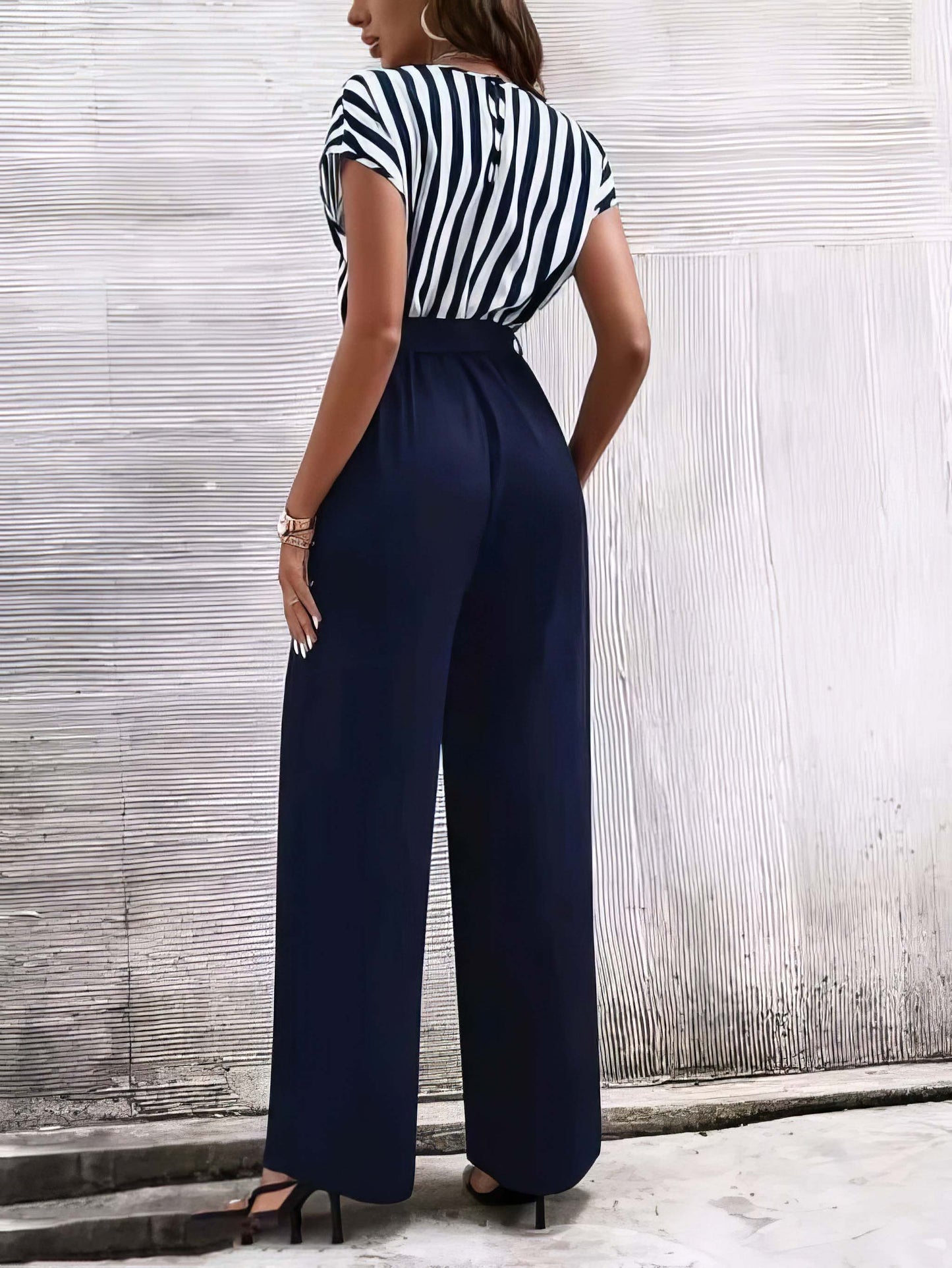 Striped Women Jumpsuit