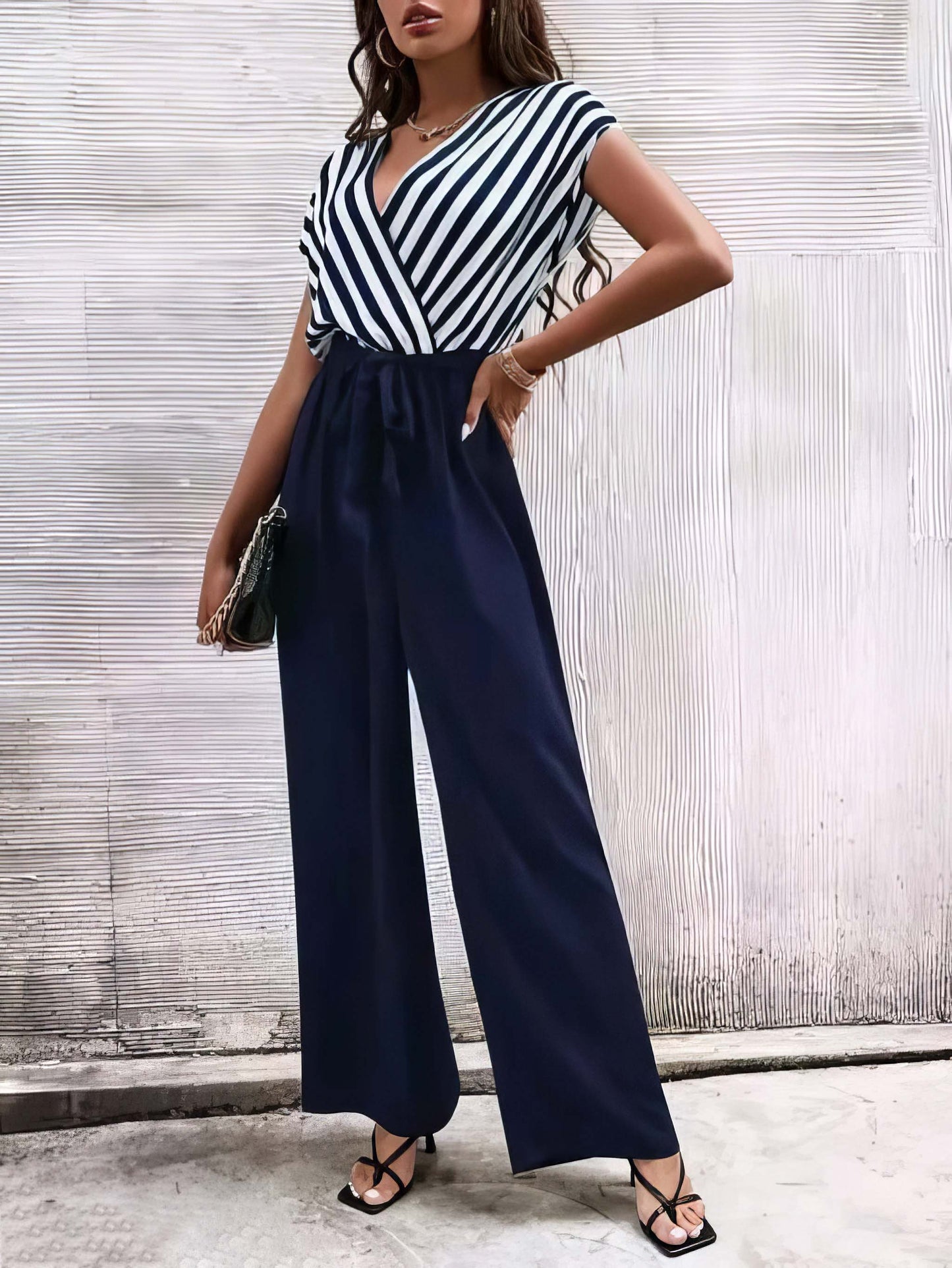 Striped Women Jumpsuit