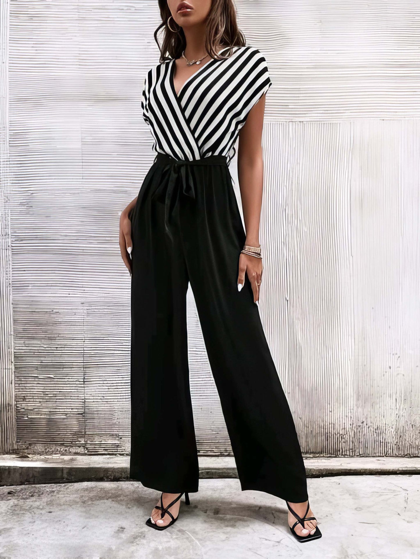 Striped Women Jumpsuit