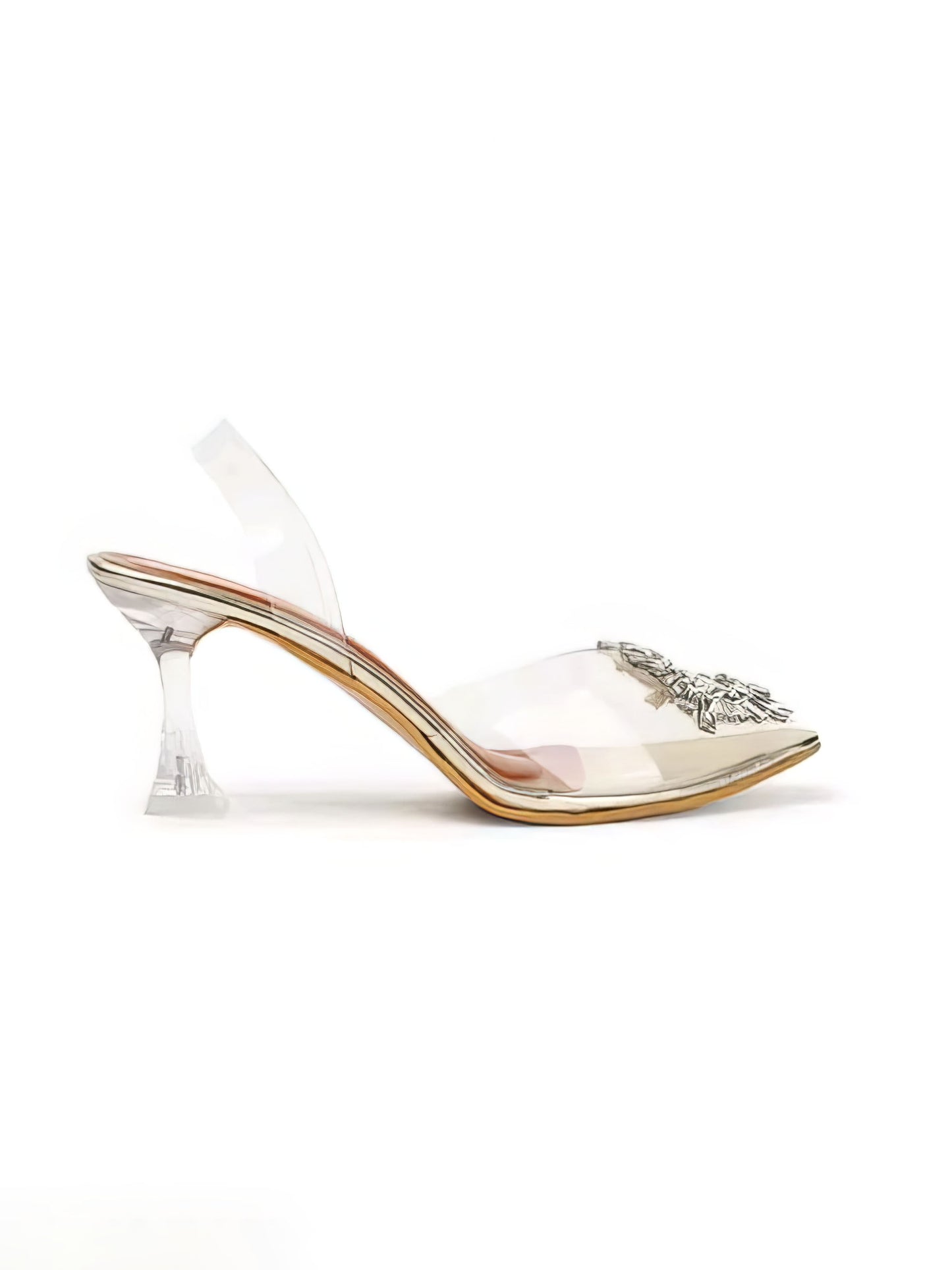 Transparent Embellished Heels