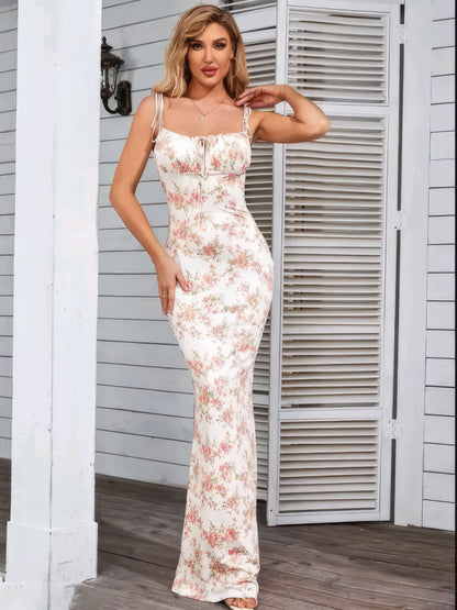 Summer Maxi Floral Dress Bodycon