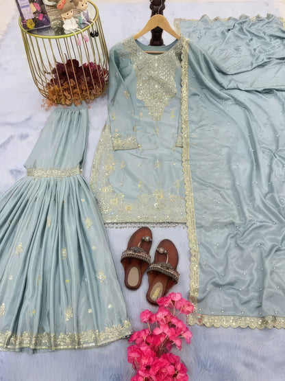 Designer Wear Ready Sharara Set