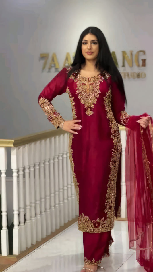 New Designer Heavy Zardoshi Suit