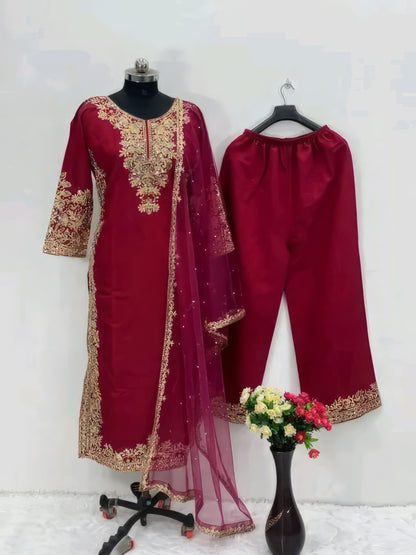 New Designer Heavy Zardoshi Suit