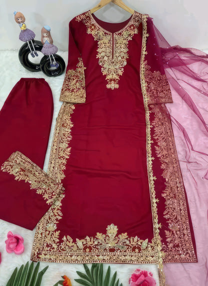 New Designer Heavy Zardoshi Suit