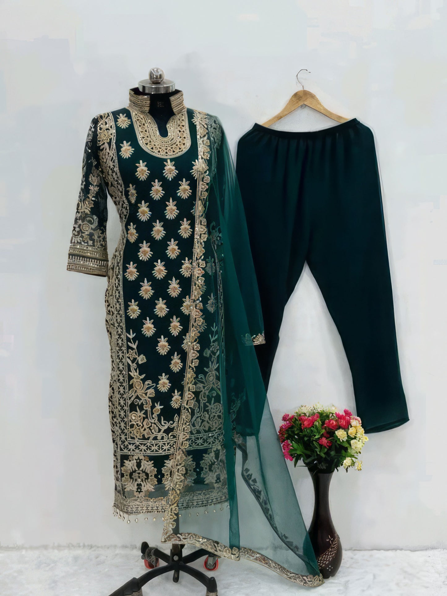 Embroided Indian Suit
