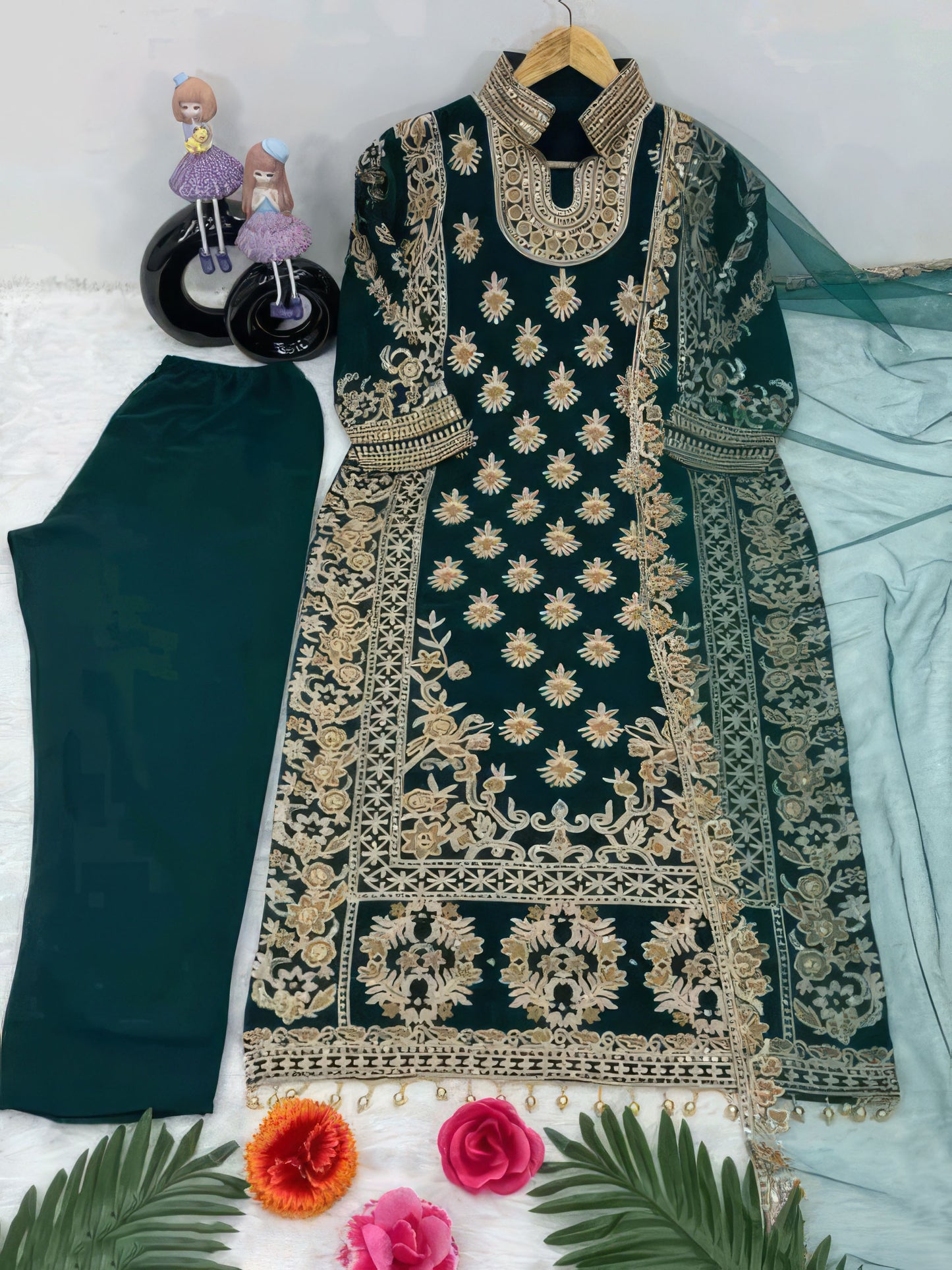 Embroided Indian Suit