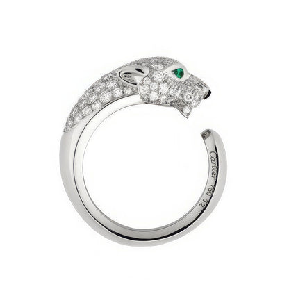 Leopard Crystal Designer Ring