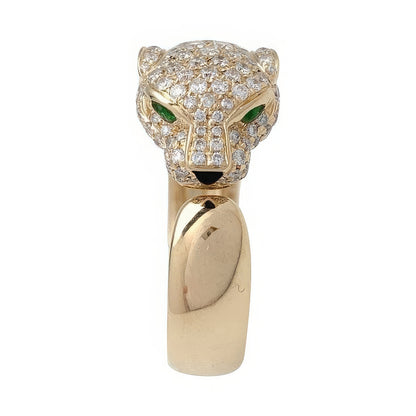Leopard Crystal Designer Ring
