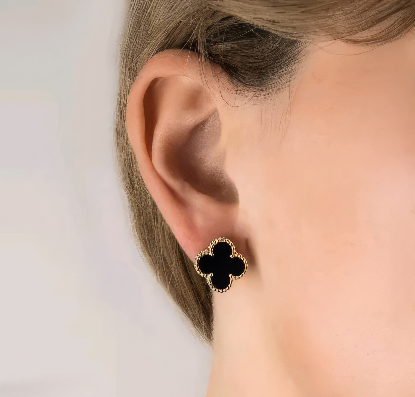Luxury Stud Earring,Four Leaf Clover Earrings