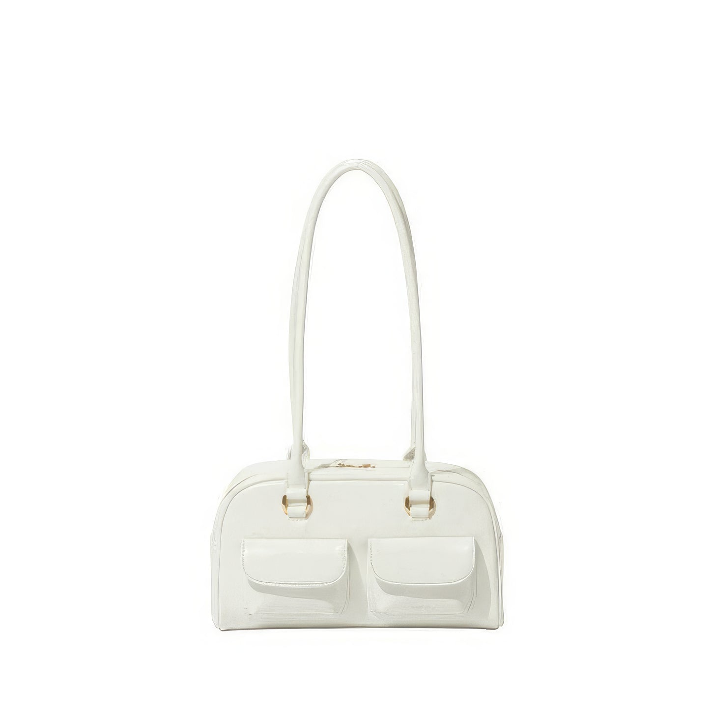 Double Pocket Shoulder Bucket Bag