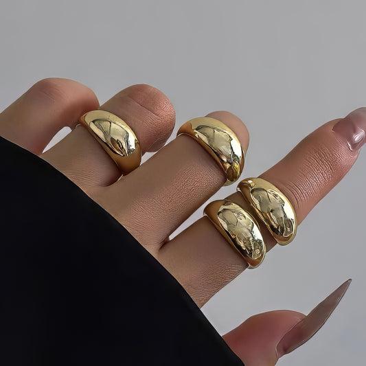 Jewels Galaxy Set of 4 Midi Finger Rings